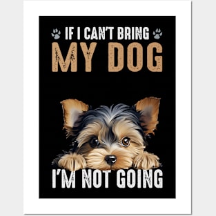 Not Going Yorkie 2 Posters and Art